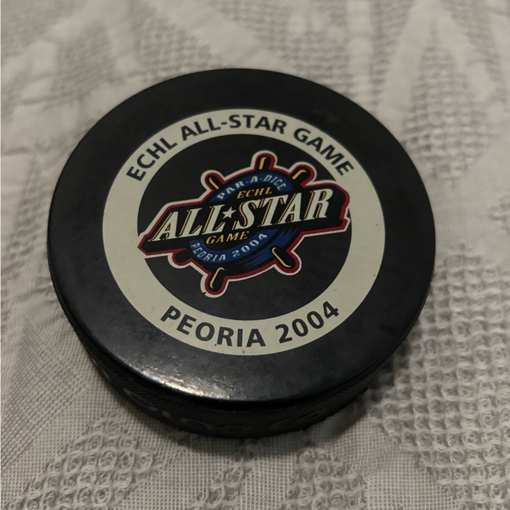 2004 ECHL All Star Hockey Hockey Puck Peoria Illinois